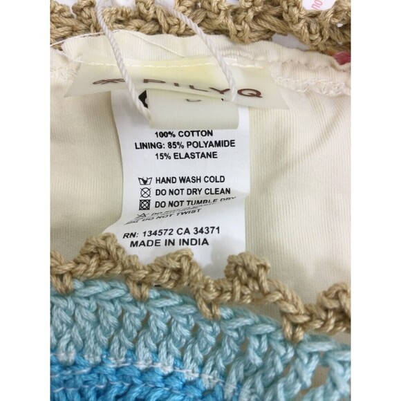 Pilyq Womens Romance Crochet Triangle Halter Bikini Top Size D NWT ROM-182R - Picture 8 of 9